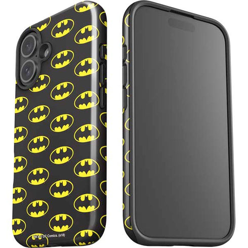 DC Comics Batman Logo All Over Print iPhone 16 Impact Case